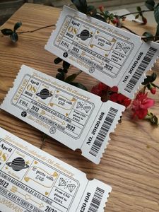 Panneau de plastification de logo personnalisé pour les voyages d'affaires Billets de <span class=keywords><strong>concert</strong></span> et cartes-cadeaux VIP Fonction révélation d'événements surprises - Product Image 2