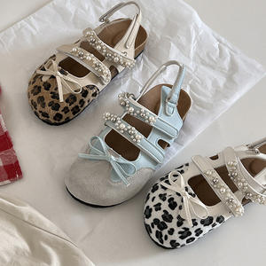 Women's French Dreamy Ballet Flat Sandals Low-Cut <b>Summer</b> Bow Sweet Backless <b>Closed</b> <b>Toe</b> Casual <b>Shoes</b> - Product Image 2