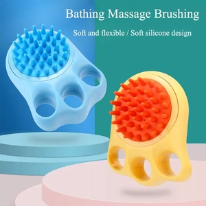 Produits de toilettage pour animaux de compagnie : brosse de bain pour chiots et chats, ensemble de colliers pour chiens - Product Image 4