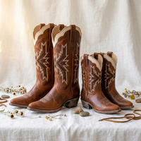 Bottes en cuir décontractées pour femmes, chaussures plates de bureau à talon épais, bottes d'extérieur pour femmes, chaussures formelles de marque couleur beige, chaussures confortables