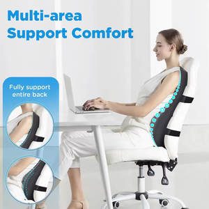 Cojín de Soporte Lumbar Ergonómico de Espuma Viscoelástica, Almohada de Soporte <span class=keywords><strong>para</strong></span> la Espalda Ajustable <span class=keywords><strong>para</strong></span> Silla de Oficina y Automóvil, <span class=keywords><strong>Respaldo</strong></span> Ortopédico Transpirable - Product Image 3