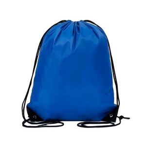 Sac à dos en polyester résistant à l'eau avec cordon de serrage, sac de sport, sangles en cordon tressé, coins renforcés, léger - Product Image 1