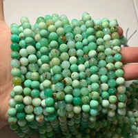 Natürlicher Australischer Chrysopras A+ 6mm 8mm Perlen Hochwertige Chrysopras Lose Edelsteinperlen Geeignet für Handgefertigte Halsketten