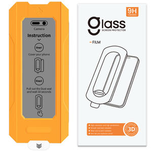 Protector <span class=keywords><strong>de</strong></span> <span class=keywords><strong>Pantalla</strong></span> Mágico HD Electrochapado <span class=keywords><strong>Tipo</strong></span> O Plegable y Antipolvo <span class=keywords><strong>de</strong></span> Aplicación Instantánea para <span class=keywords><strong>iPhone</strong></span> 17 16 15/14/<span class=keywords><strong>13</strong></span> <span class=keywords><strong>Pro</strong></span> <span class=keywords><strong>Max</strong></span> - Product Image 6