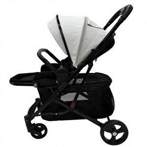 <span class=keywords><strong>Poussette</strong></span> tout-en-un convertible <span class=keywords><strong>pour</strong></span> chiens et chats - Réglable, pliable, chariot de voyage - Product Image 2