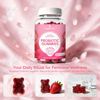 Gummies Probiotiques à la Pectine Saveur Baies pour Femmes, OEM ODM, Complément Alimentaire pour la Santé Féminine, Équilibre Vaginal, Soutien Intestinal et Immunitaire