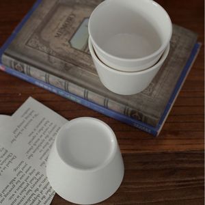 Mug kopi Mini keramik 180ml, persediaan tanpa pegangan untuk hadiah penggunaan kantor rumah - Product Image 5