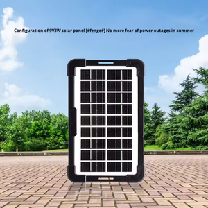 Ventilador solar portátil de 14 pulgadas de viento alto con luz nocturna Diseño compacto recargable Eficiencia energética para uso doméstico y al aire libre - Product Image 6