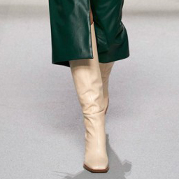 Bottines en microfibre à bout carré pour femmes, grandes tailles 48, en cuir de porc, à talon carré épais, pour dames - Product Image 6