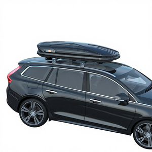 Porte-bagages <span class=keywords><strong>de</strong></span> <span class=keywords><strong>toit</strong></span> <span class=keywords><strong>de</strong></span> voiture en plastique ABS+ASA 650L/550L à double ouverture latérale <span class=keywords><strong>Tiguan</strong></span> Kuga Edge X-Trail Highlander SUV tout-terrain universel pour les voyages - Product Image 1