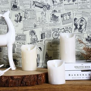 Carta da Parati Stile Giornale Antico Britannico Adesiva in PVC Nostalgica Autoadesiva in Rotoli per Decorazione Pareti di Sfondo - Product Image 6