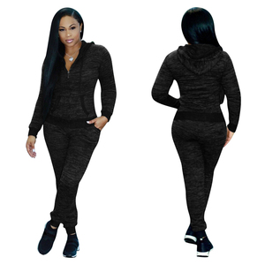 Venta al por mayor ropa de mujer de moda mujer chándales 2 piezas trajes de dos piezas de las mujeres Jogging traje conjunto - Product Image 2