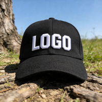 3D geborduurde logo baseballcap fabriek op maat van hoogwaardige sportieve, gewone, blanco cap, 6-panel sportcap, 100% katoen golfcap