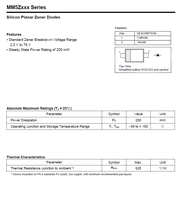 Diodo Zener MM5Z56 56V SOD-523 0.2W 52-60V Voltaje Zener Tolerancia +/-5% 100% Original y Trasponible