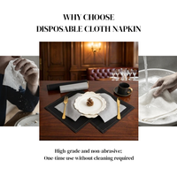 Serviette de table, sous-verre et tapis de table jetables en coton 100% imprimé coloré personnalisé, écologiques, pour le thé, le café et plus encore