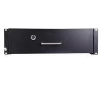 Tiroir de serveur 19'' 1U pour montage en rack, verrouillable et coulissant, avec clé
