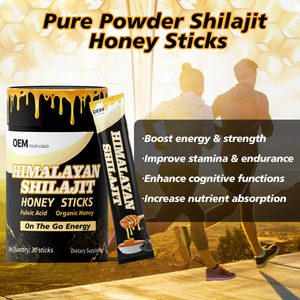 Bâtonnets de miel de Shilajit pur de l'Himalaya en gros, OEM, enrichis en minéraux multiples et en acide fulvique, pour stimuler l'énergie et soutenir le système immunitaire - Product Image 2