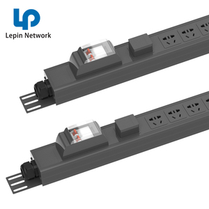 PDU pintar rak Server pusat Data langsung dari pabrik dengan cangkang Aluminium 24 kunci soket C13 pemantauan jarak jauh meteran pintar <span class=keywords><strong>IP</strong></span> - Product Image 3