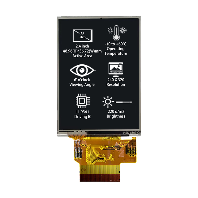 2.4'' 240x320 45 Pin Tn Customized Automotive Tft Lcd Display  2.4 Inch Lcm TFT LCD Modules