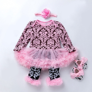 ชุดรอมเปอร์เด็กทารกผ้าฝ้ายดีไซน์สวยงามขายส่ง ชุดเสื้อผ้าเด็กบูติก - Product Image 6