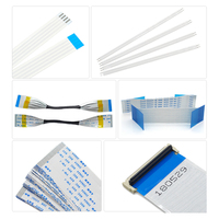 Kabel FFC 19Pin 0.5/1.0MM Pitch AWM 20624 80C 60V VW-1 Kabel Fleksibel Datar untuk Koneksi Elektronik