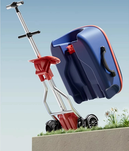 Valise rigide pour enfants, bagages de voyage, libération des mains, chariot à roulettes avec poussette pour enfants, bagages à roulettes pour enfants - Product Image 2