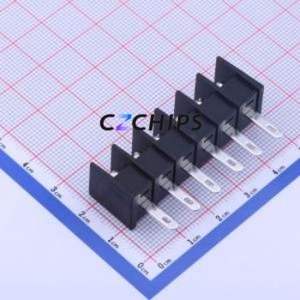 KF25H-7.62-6P Barrier Terminal Block Through hole Component (THT),P=7.62mm Connector Two Sides 7.62mm 1x6P Straight Pin - Product Image 2