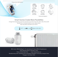 Tuya ZigBee Smart vanne de radiateur thermostatique Tuya TRV pour système de chauffage de l'eau à domicile domotique Smart Life APP