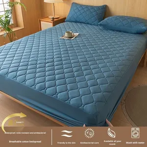 Protège-matelas matelassé imperméable anti-urine, pièce unique, avec coton ajouté, épaissi, anti-poussière, pour la maison - Product Image 4