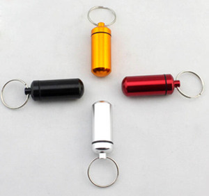 Portable Custom Logo <b>Mini</b> Aluminum Storage Cases With Keychain Novelty Design Easy Carry Pill Box - Product Image 5