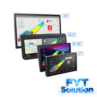 Radio Universal 2 DIN Portátil de 9/10 Pulgadas con Pantalla Táctil 1280x720, GPS Integrado, WiFi, Mirror Link, Navegación, Android 10, Amplificador para Tablero