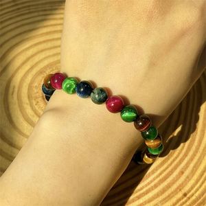 Natural Stone Bracelet Colorful Glass <b>Beaded</b> Must-have Chakra <b>Set</b> Strategic Private Label Jewelry Fast Shipping - Product Image 3