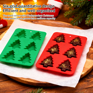 แม่พิมพ์ซิ<span class=keywords><strong>ล</strong></span>ิโคนรูปต้นคริสต์มาส 3 มิติ แบบไม่ติดกระทะ สำหรับทำเค้ก เทียน ช็อกโกแลต สบู่ อุปกรณ์ทำขนม DIY ของชำร่วยงานปาร์ตี้ อุปกรณ์ทำขนมสำหรับเทศกาล - Product Image 2