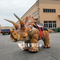 Sürülebilir Animatronik Dinozor - Ticari Oyun Alanları için Jetonlu Elektrikli Yürüyen Dinozor Binicisi