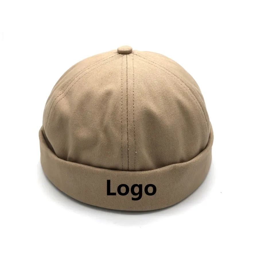 Custom Print Cotton Brimless Docker Hut kappe ohne Visier