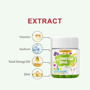 HDK Omega + DHA Gummy OEM ODM Supplément personnalisé pour la santé du <span class=keywords><strong>cerveau</strong></span> et du cœur avec huile de poisson et vitamine D3 - Product Image 5
