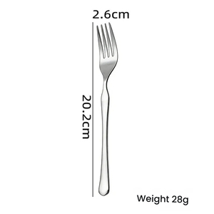 ชุดช้อนส้อมสแตนเลสสตีล ดีไซน์หรูหราสไตล์ตะวันตก สำหรับโรงแรม ช้อนส้อมสเต็ก มีด ส้อม ช้อนขนมหวาน ช้อนชา - Product Image 5