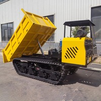 Véhicule de transport sur chenilles hydraulique à 5 tonnes avec chenilles en caoutchouc pour routes boueuses, marécages, neiges et pentes raides