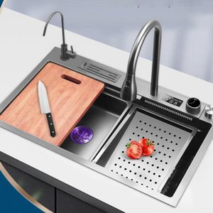 <span class=keywords><strong>Évier</strong></span> de cuisine avec robinet extractible à 3 modes, affichage numérique, grand <span class=keywords><strong>évier</strong></span> simple, kit d'<span class=keywords><strong>évier</strong></span> de travail, <span class=keywords><strong>évier</strong></span> <span class=keywords><strong>cascade</strong></span> Nano <span class=keywords><strong>Raindance</strong></span> - Product Image 2