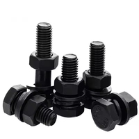 Visserie métrique standard ASTM A490M DIN933, grade 10.9, 12.9, boulons à tête hexagonale en acier allié, boulons simples M20 x 15 x 80, haute résistance à la traction