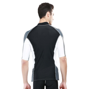 Sbart personnalisé hommes à manches courtes Rash Guard séchage rapide Surf chemise UPF50 + respirant OEM ODM Logo impression éruption gilet personnalisé - Product Image 3