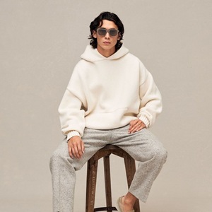 Tùy chỉnh sweatershirts Heavyweight 100% cotton quá khổ dệt kim áo thun Hoody Áo len cho nam giới Heavyweight vải dệt kim áo - Product Image 3