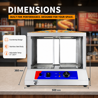 COOKAID 220V Équipement de cuisine professionnel en acier inoxydable, armoire de présentation isotherme, chauffe-encorechauds électrique portable 50L