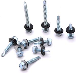 Tornillo de techo de acero y Metal con arandela hexagonal, <span class=keywords><strong>tornillos</strong></span> de autoperforación para paneles sándwich - Product Image 4