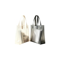 Sac fourre-tout imperméable en plastique avec poignée, sac de rangement pour manuels scolaires