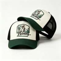 Casquette de camionneur en coton pour homme, style vintage, avec patch brodé chèvre des montagnes, idéale pour la chasse, le camping et la randonnée
