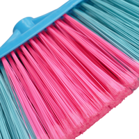 Tête de balai à tête filetée italienne Owentek Tête de balai en plastique poils durs en soie de glace Balai plat étendu Nettoyage de maison en gros