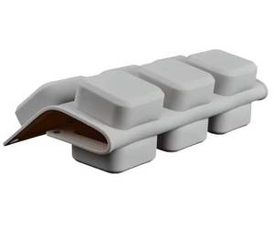 MUYULINS Factory Customizable 9-Cavity Cube-Shaped Bath LFGB Platinum Grade Non-Stick BPA-Free <b>Silicone</b> Handmade Soap Mold - Product Image 3
