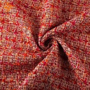 148 benutzer definierte Breite Vintage <span class=keywords><strong>Vinter</strong></span> verdicken warm nähen Frauen Mäntel Kleid Modedesigner Tweed Boucle Tweed Jacke Stoff für Meter - Product Image 2