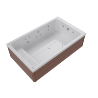 Piscine de spa résidentielle extérieure de 3 m en fibre de verre et acrylique avec jets, design écologique et étanche pour usage domestique et jardin